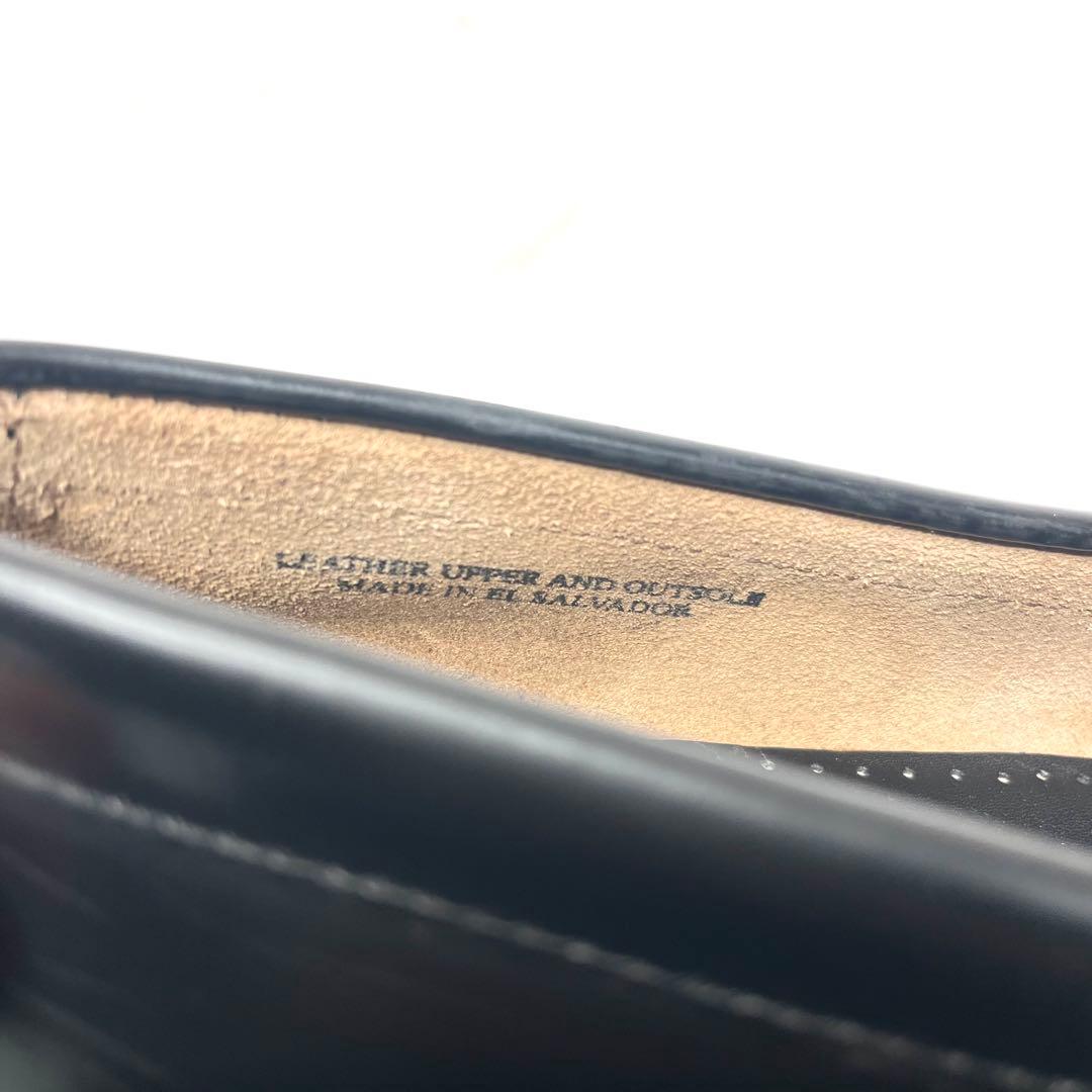 【美品】 G.H.BASS コンビローファー 27.5cm バイカラー 白黒