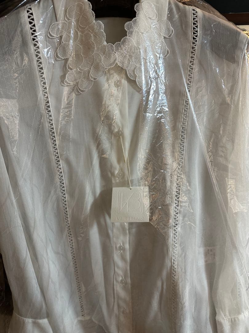 ⭐︎新品未使用⭐︎Orchid Embroidered Collar Shirt