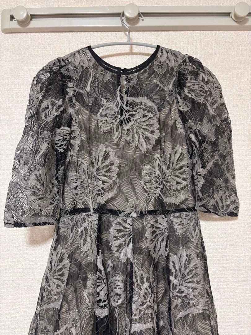 レースボリュームワンピース SNIDEL スナイデル 結婚式　ドレス