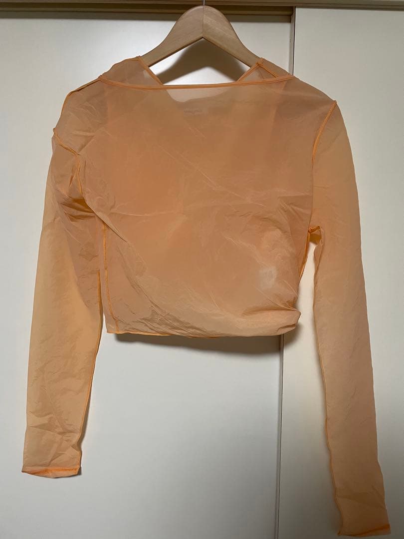 FUMIKA UCHIDAレイヤードクロップドトップ 36オレンジ フミカウチダ