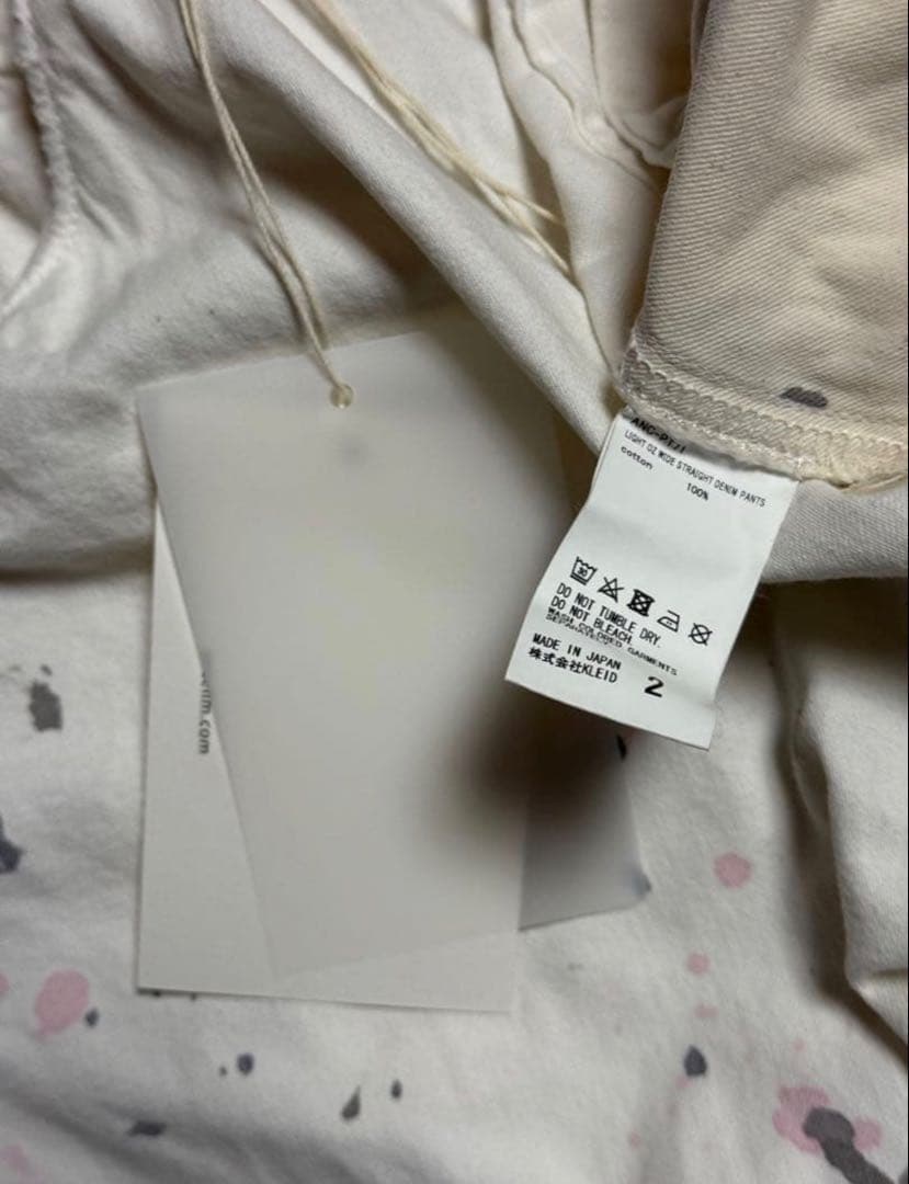 パンツ ANCELLM 25SS LIGHT OZ WIDE DENIM PANTS