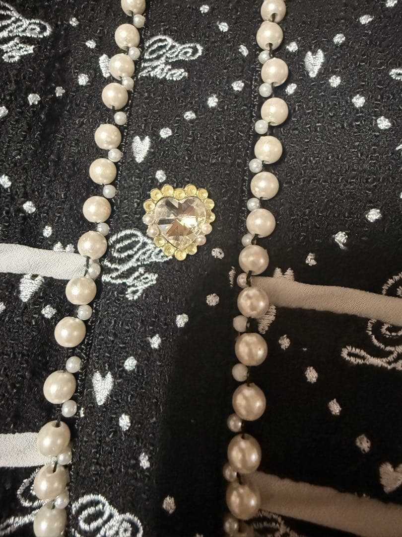 LIZLISA モノグラムリボンツイードセットアップ