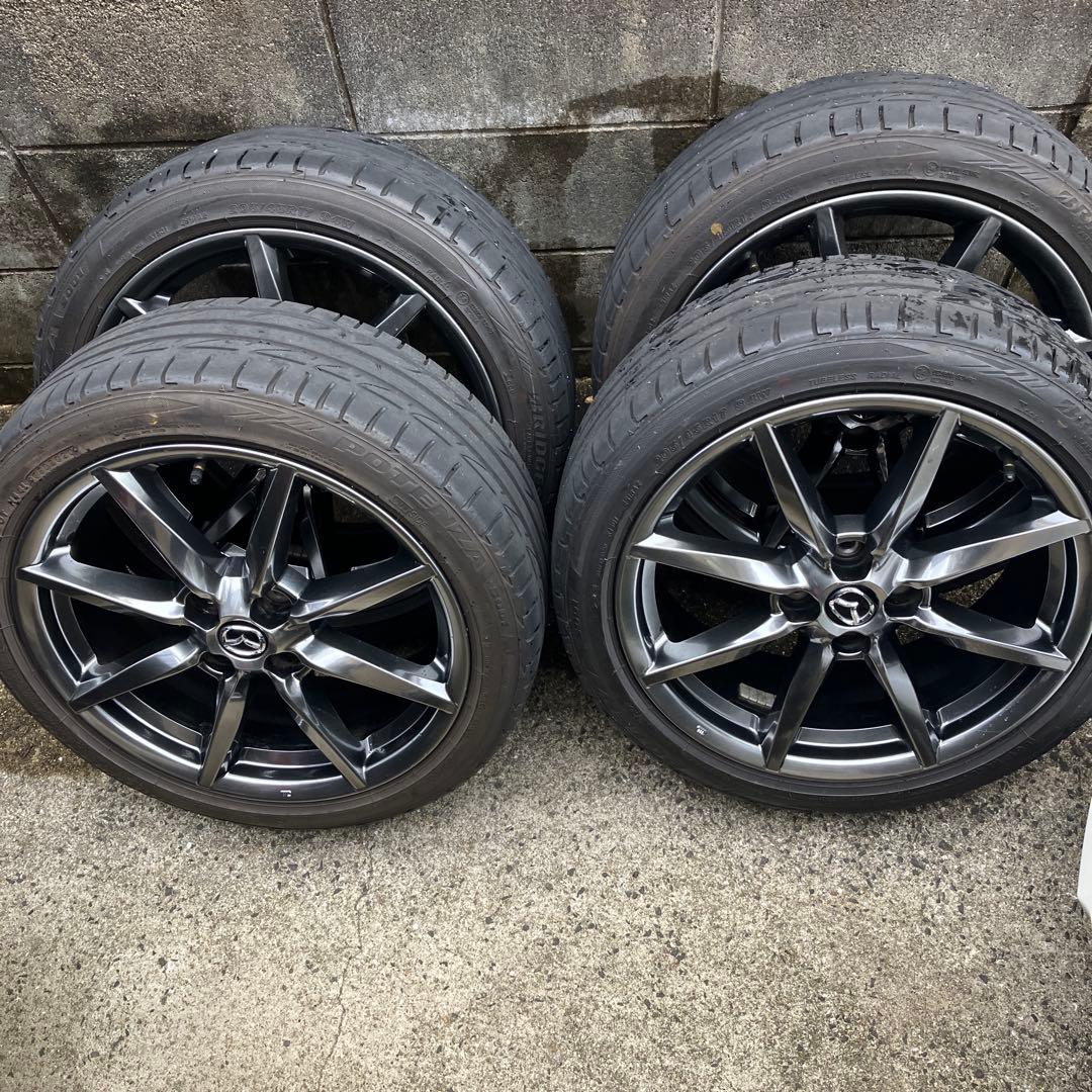 マツダ NDロードスターRF 純正17インチタイヤ&アルミホイール4本セット