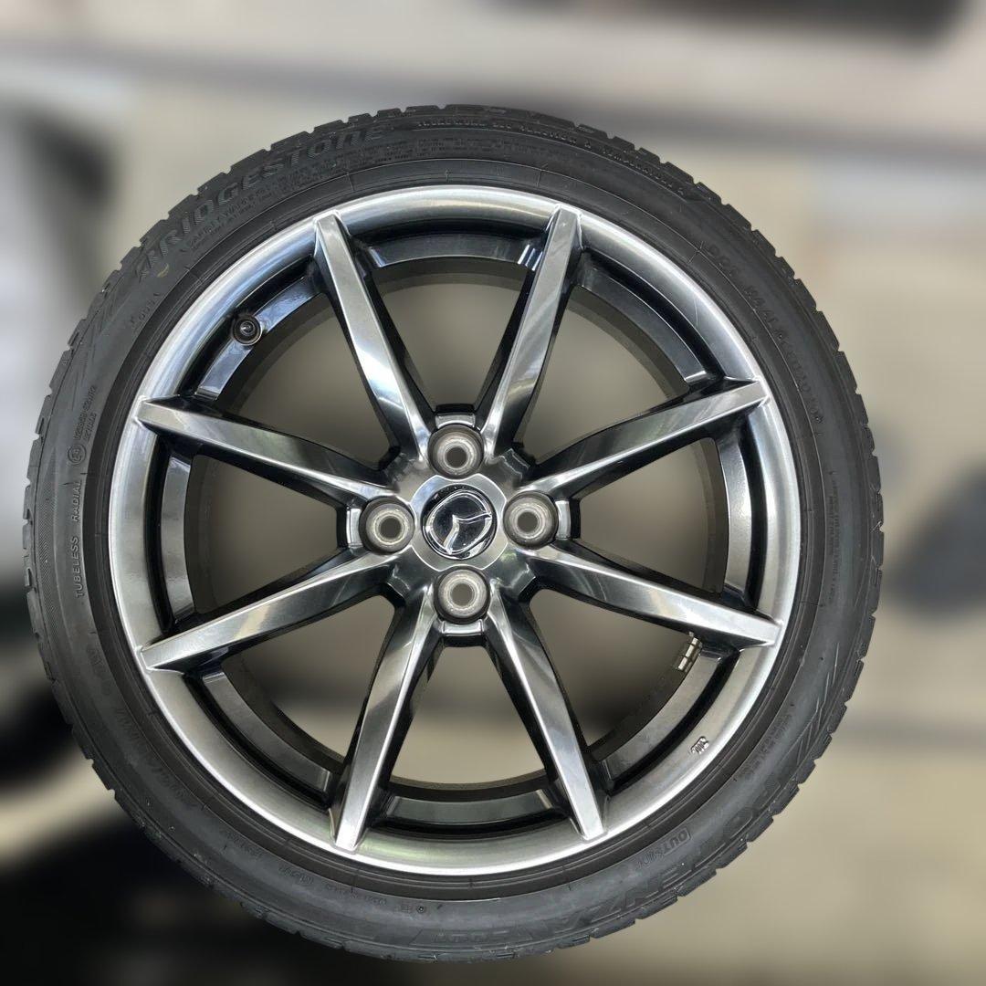 マツダ NDロードスターRF 純正17インチタイヤ&アルミホイール4本セット