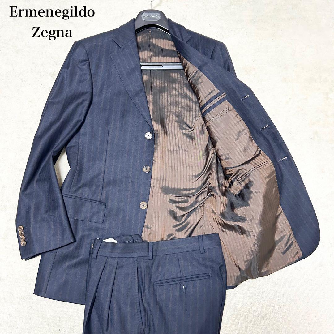極美品　エルメネジルドゼニア　スーツセットアップ　ビジネス　現行　近年モデル