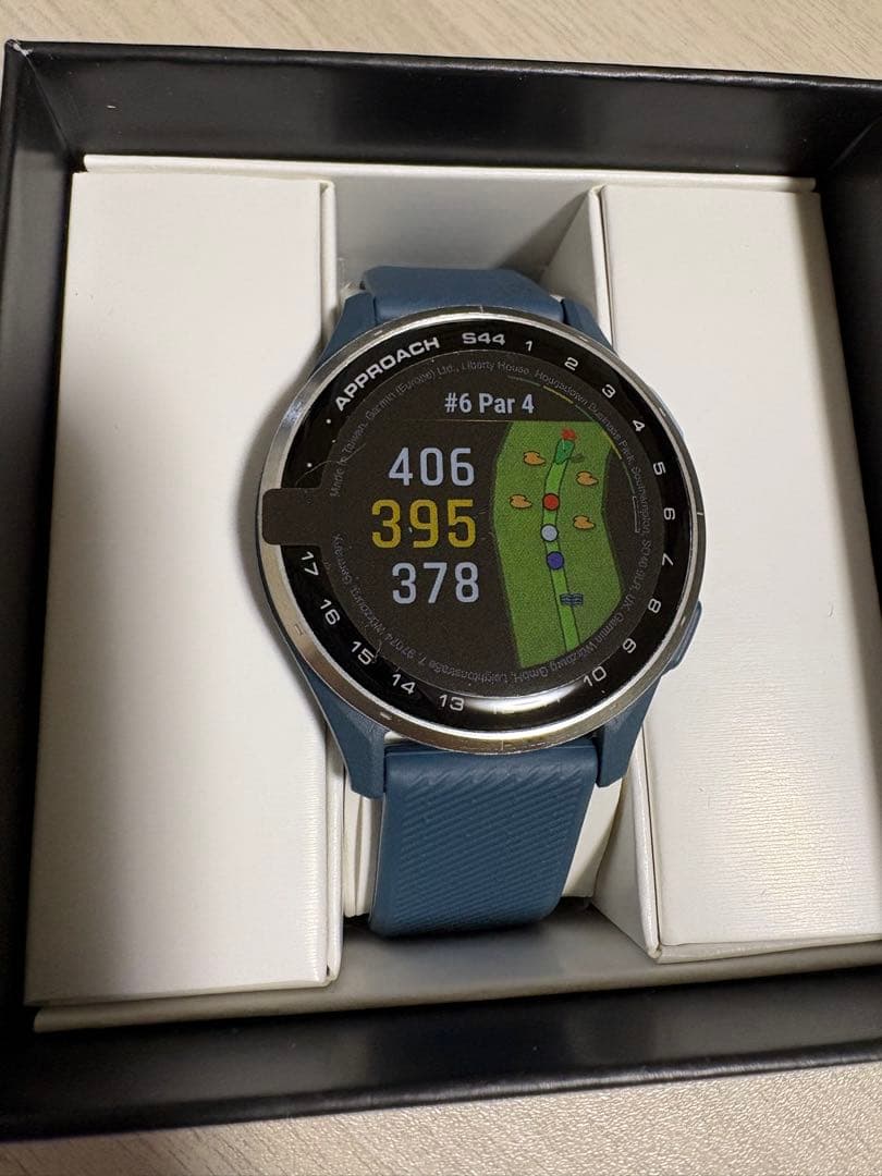 Garmin Approach S44 ゴルフGPSウォッチ/ガーミン　ブルー系