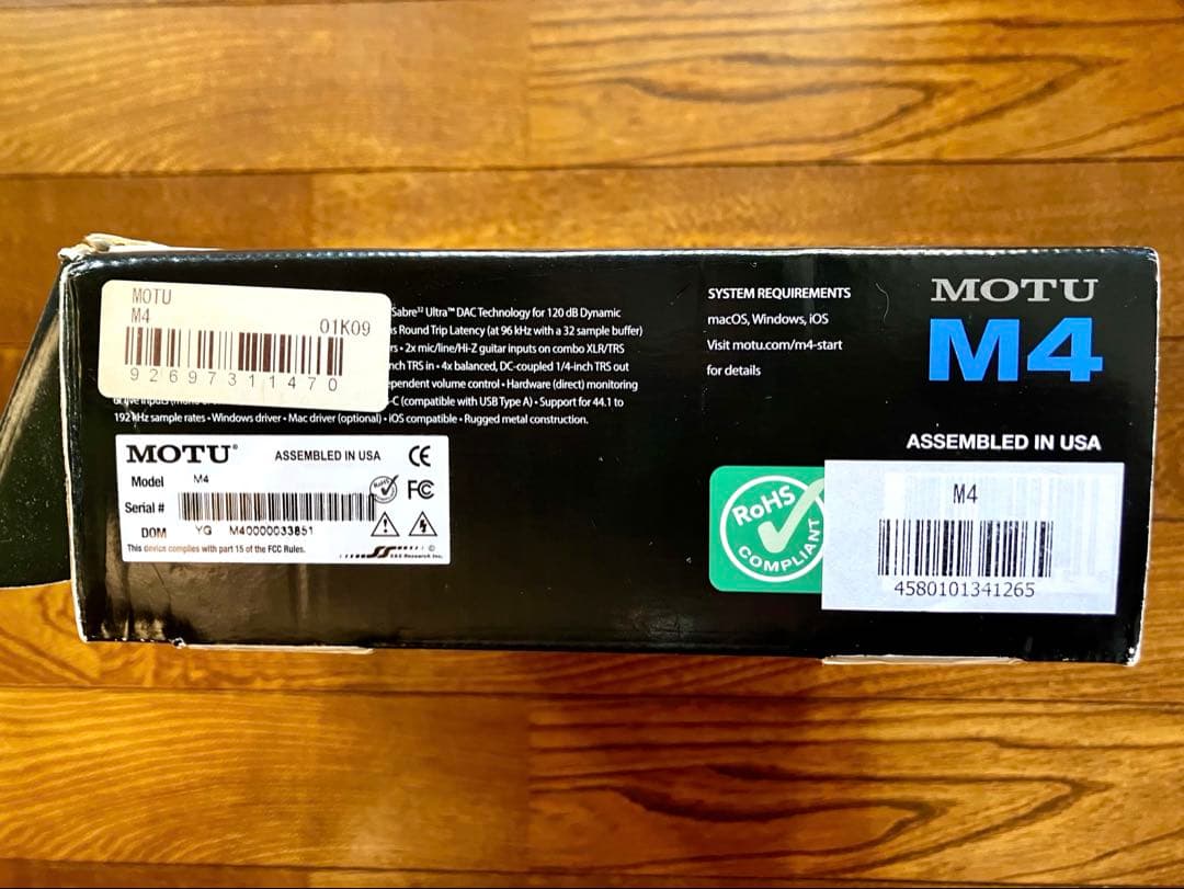 MOTU M4 オーディオインターフェイス　訳あり
