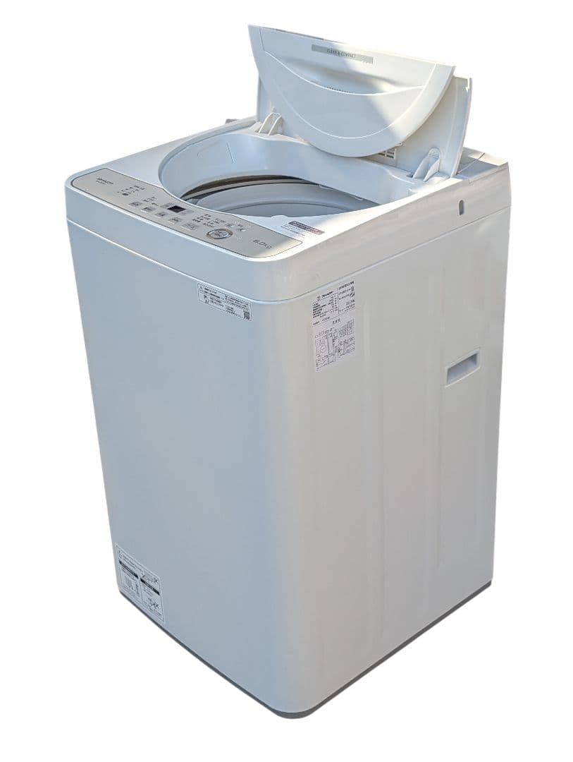 2024年製 シャープ 洗濯機 6kg ES GE6HJ 穴なし槽 高年式