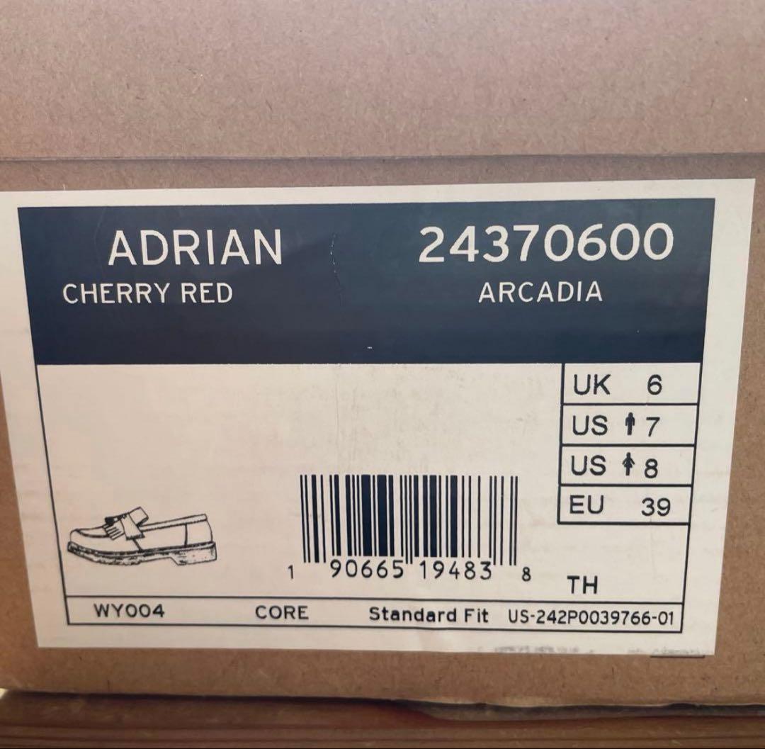 ローファー ドクターマーチン　チェリーレッド