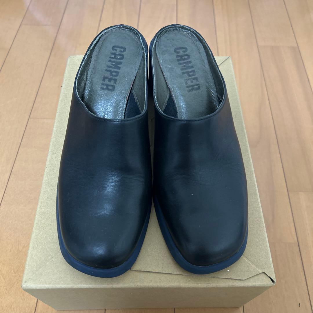 カンペール CAMPER ミュール　サンダル　黒　ネイビー　36 / 23cm