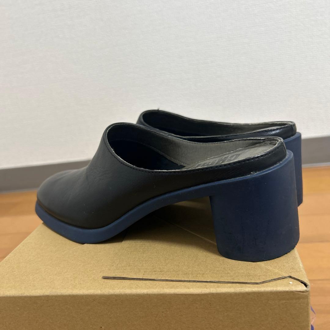 カンペール CAMPER ミュール　サンダル　黒　ネイビー　36 / 23cm