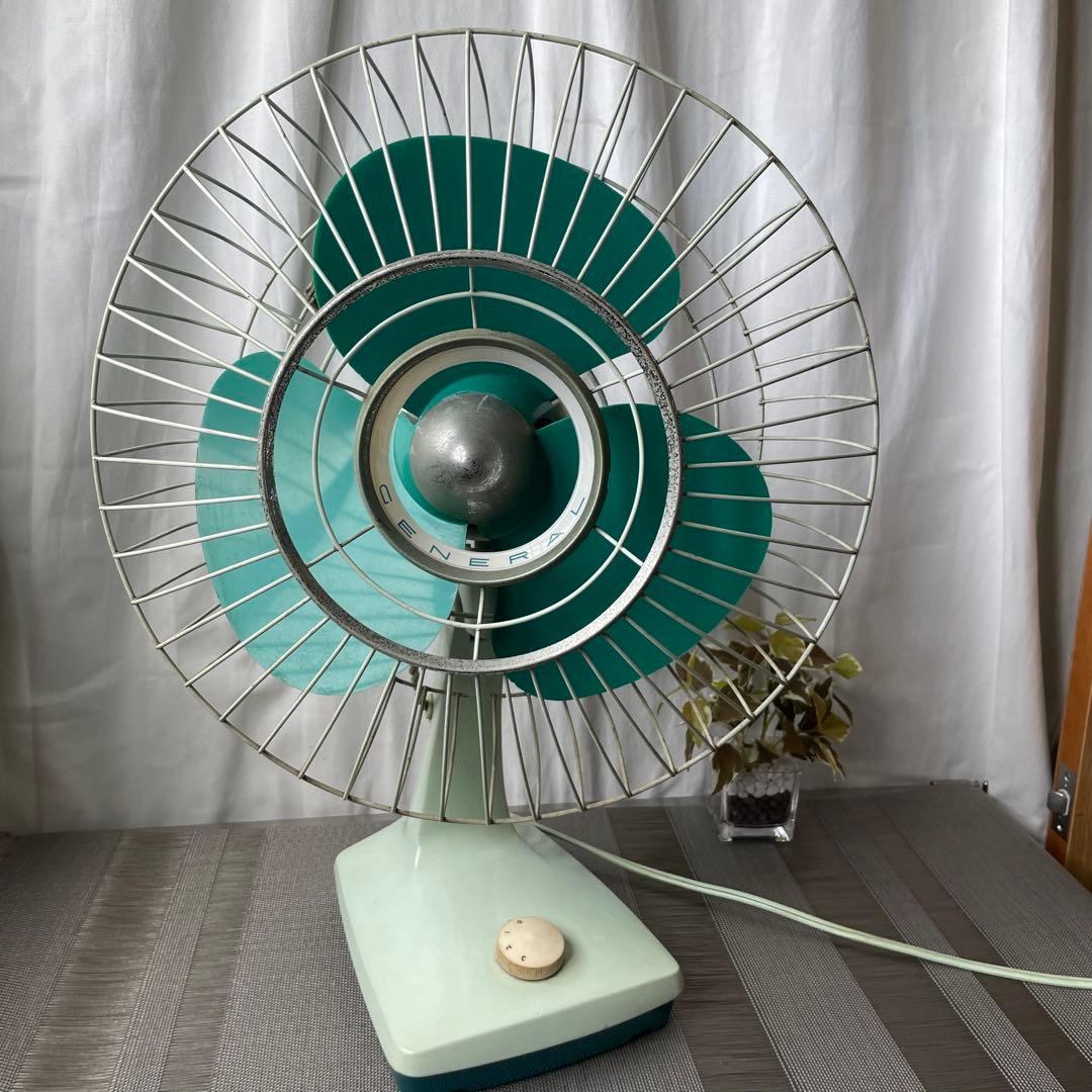 ★動作品 レトロ 扇風機 CENERAL ゼネラル 30cm 3枚羽根