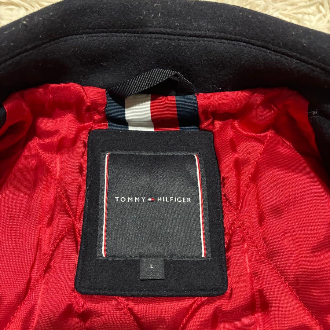美品 トミーヒルフィガー ピーコート マンテコ社 TH TECH 裏地中綿