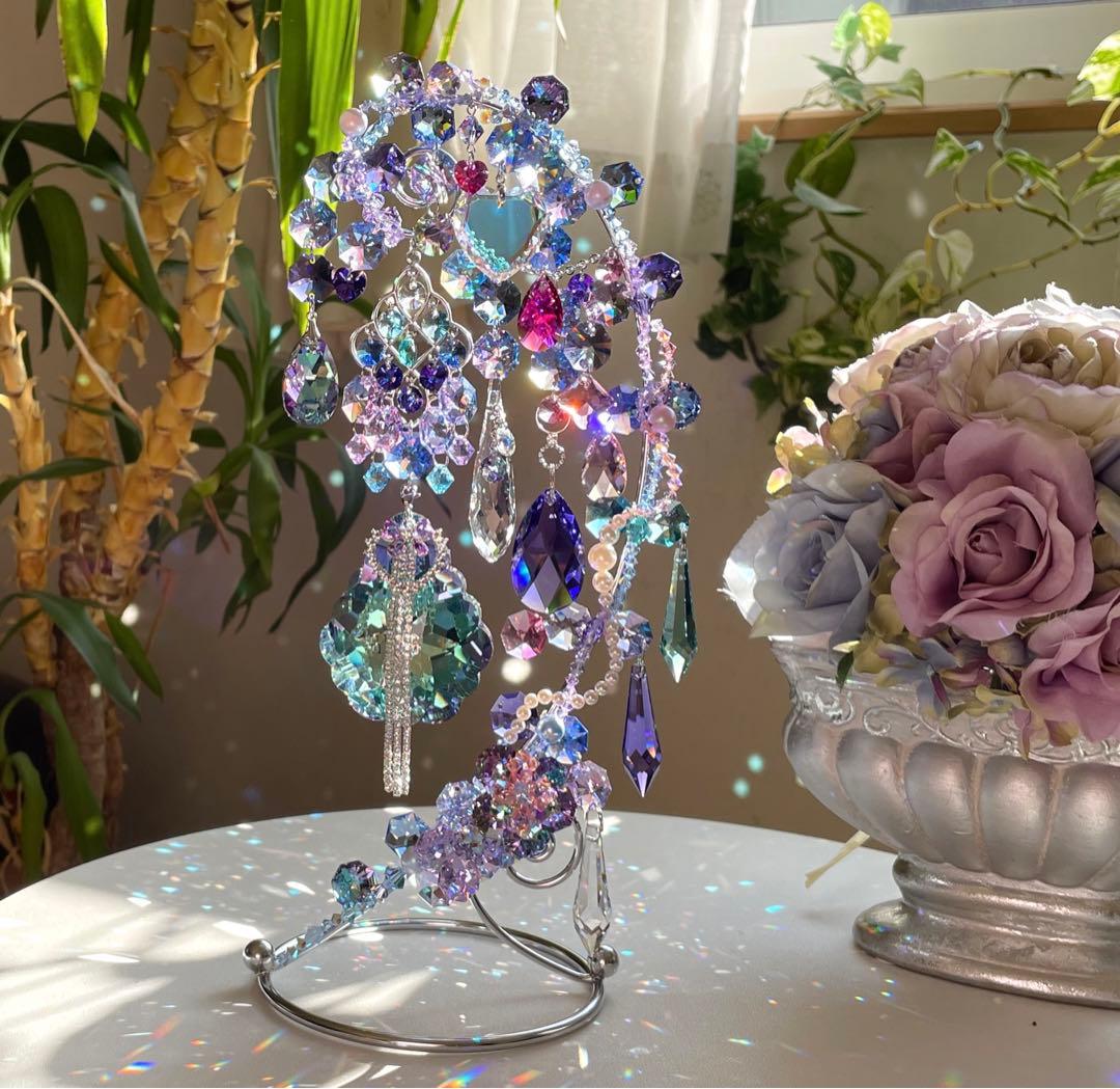 サンキャッチャー スワロフスキー アラベスクヴィトラルライト63mm