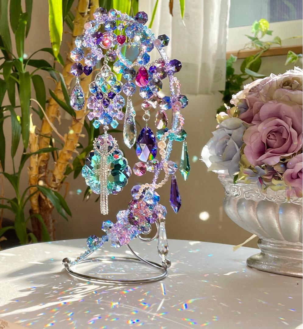 サンキャッチャー スワロフスキー アラベスクヴィトラルライト63mm