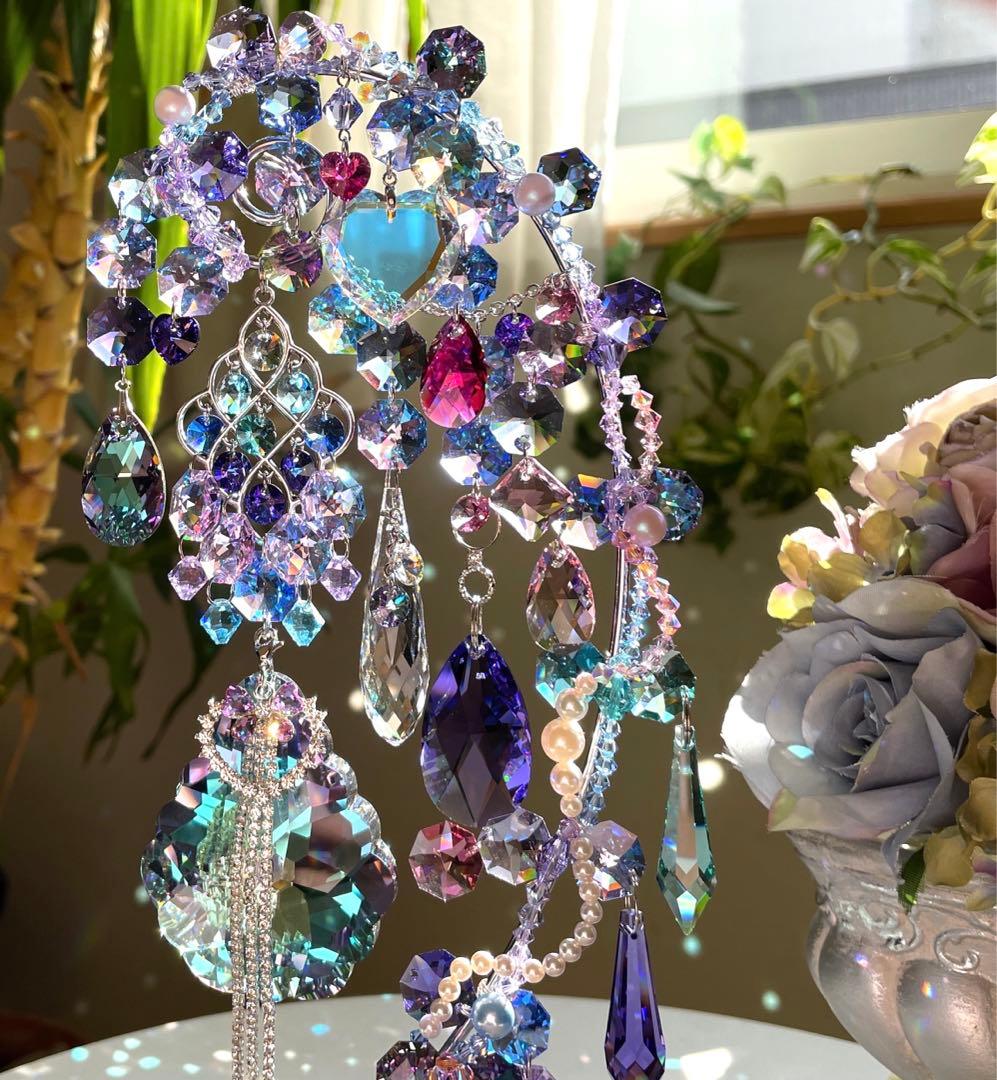 サンキャッチャー スワロフスキー アラベスクヴィトラルライト63mm