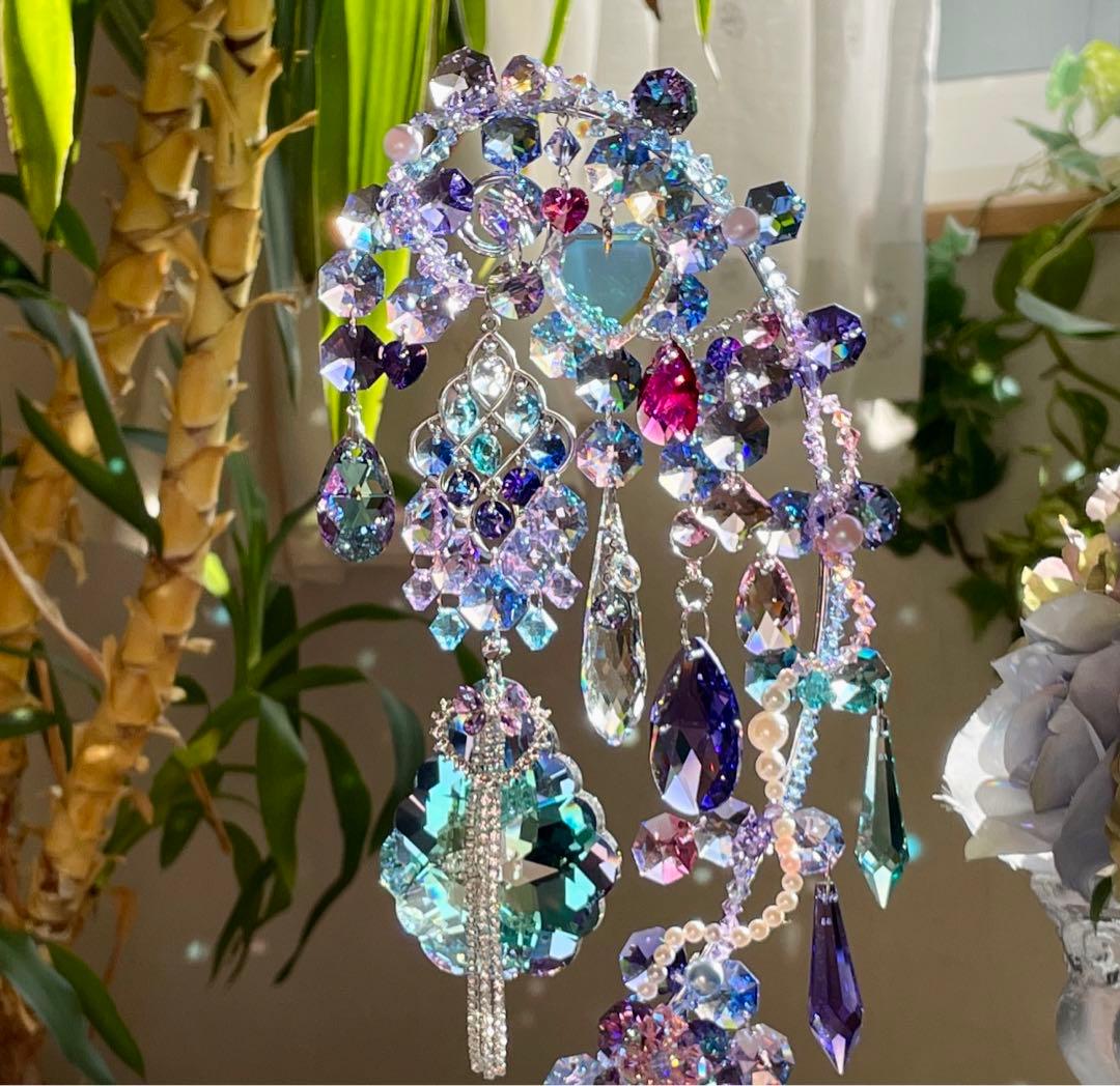 サンキャッチャー スワロフスキー アラベスクヴィトラルライト63mm