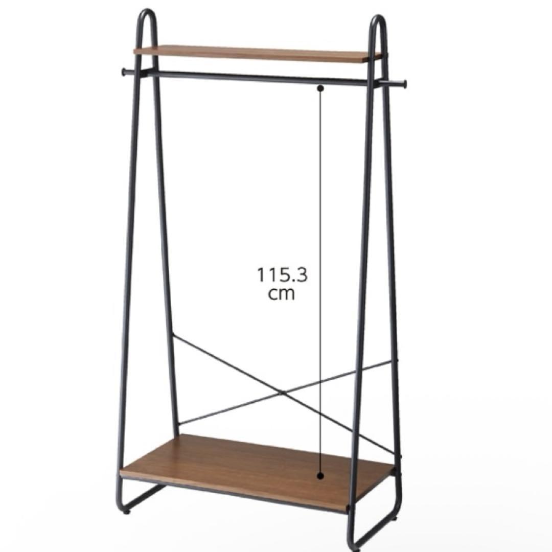 本日最終出品　送料込　美品　ハンガーラック　木製　スチール