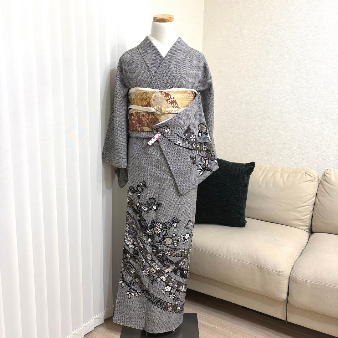 訪問着　フルセット　着物　帯　帯締め　帯締め