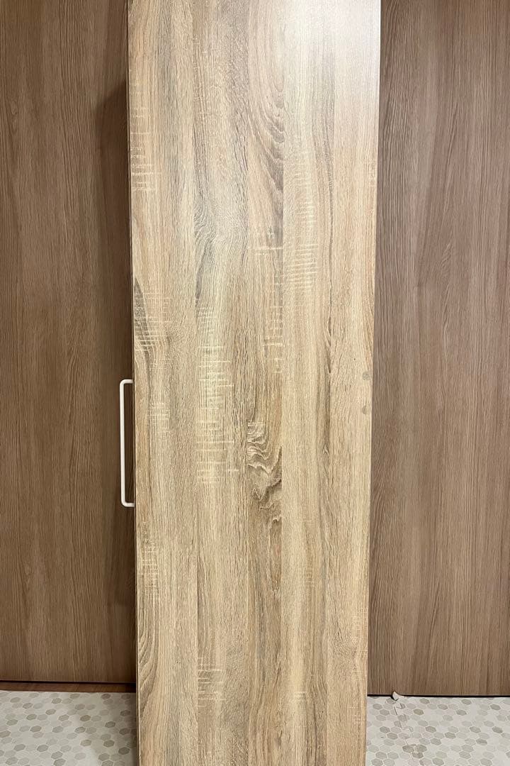 【完成品】LOWYA オーク 本棚 隙間収納 幅/奥行/高さ＝37/44/180