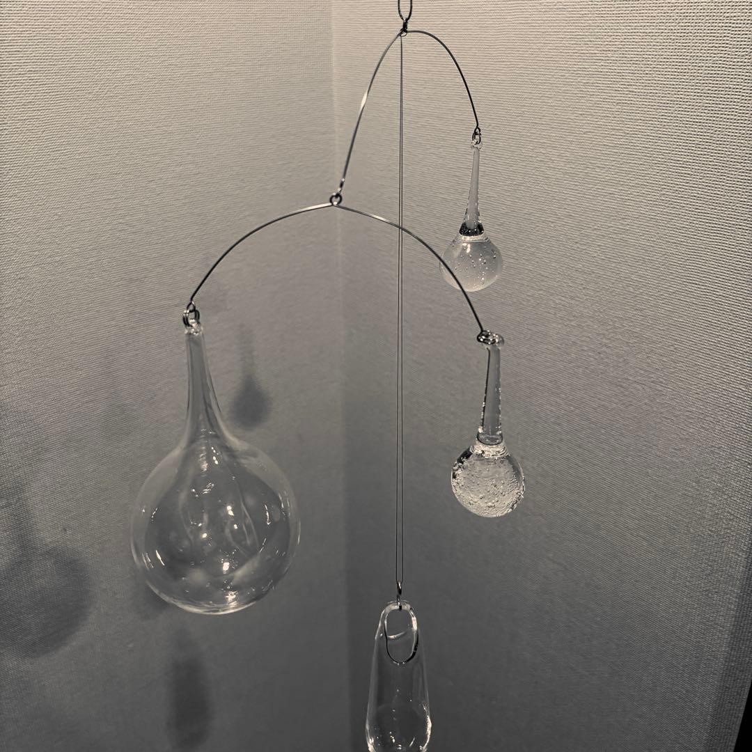 櫻井彩 しずくのモビール ガラス