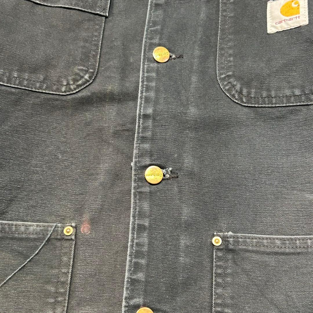 雰囲気◎　カーハート　ミシガンチョアコート　carhartt　L 希少ブラック