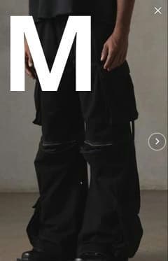 GRANCY　ZipDesign CargoPants ブラックMサイズ