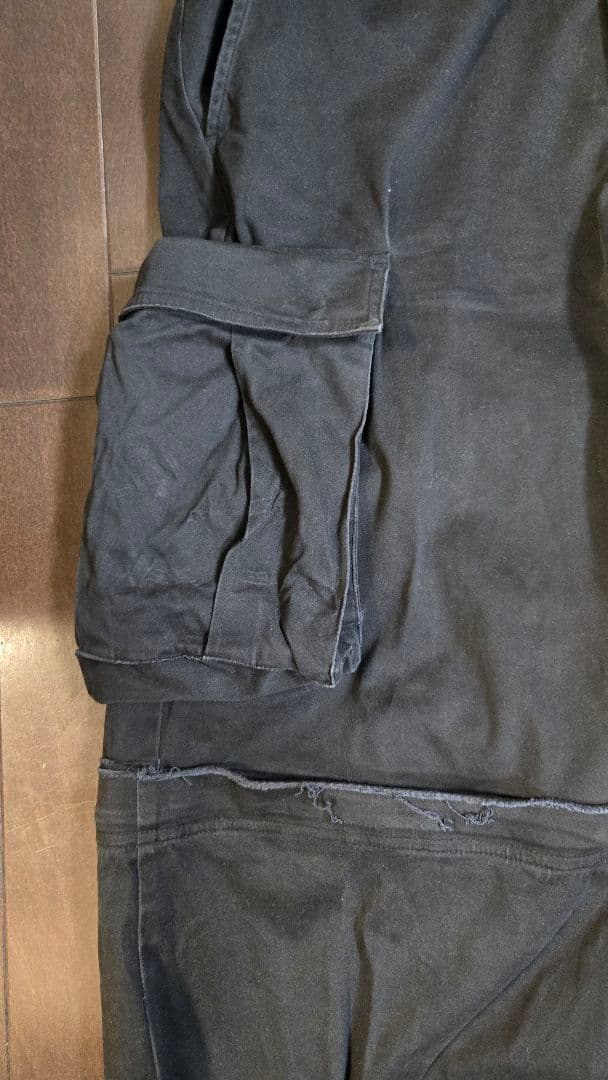 GRANCY　ZipDesign CargoPants ブラックMサイズ