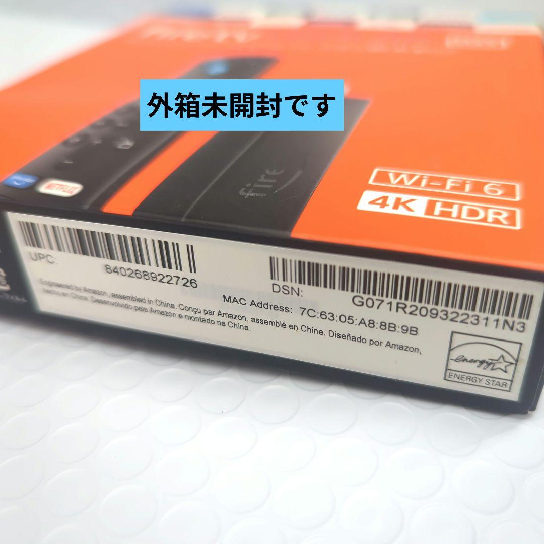 Fire TV Stick 4K Max Wi-Fi 6 【新品未開封品】
