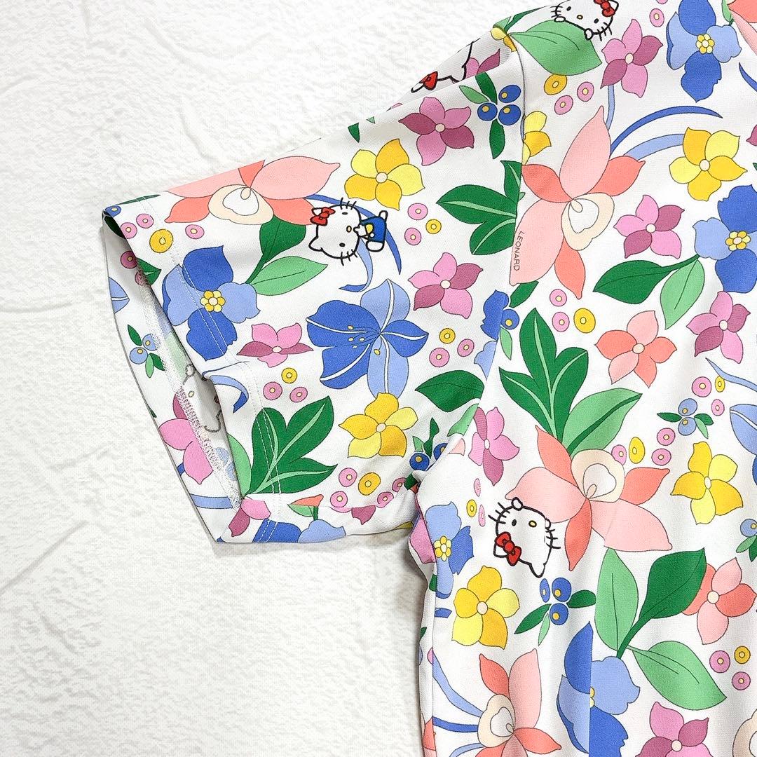 t*せ様 2024✨レオナール ハローキティ 大きいサイズ カットソー 花柄 ト