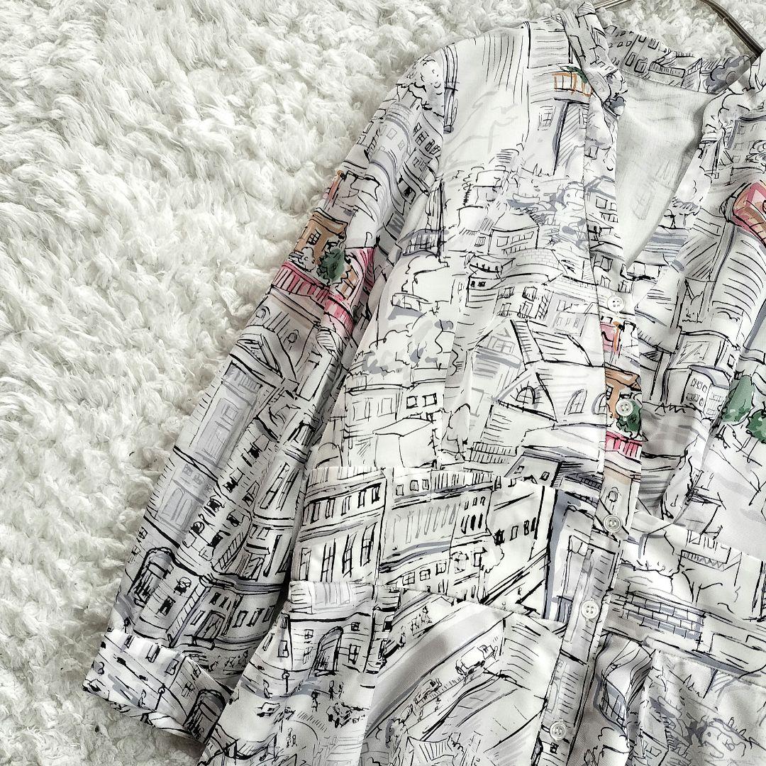 美品 ピンキーアンドダイアン ヨーロピアンシティスケープワンピース 36