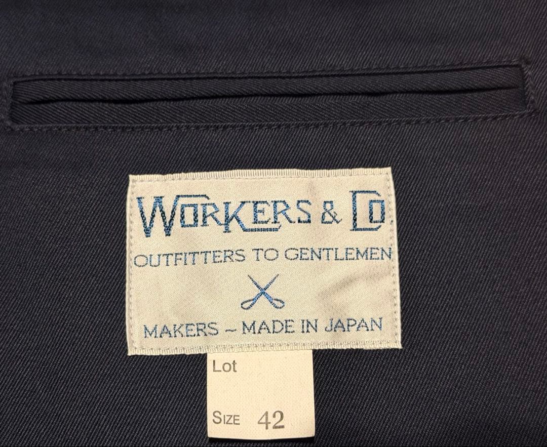 Workers K&TH Lounge Jacket 色:濃紺 サイズ42