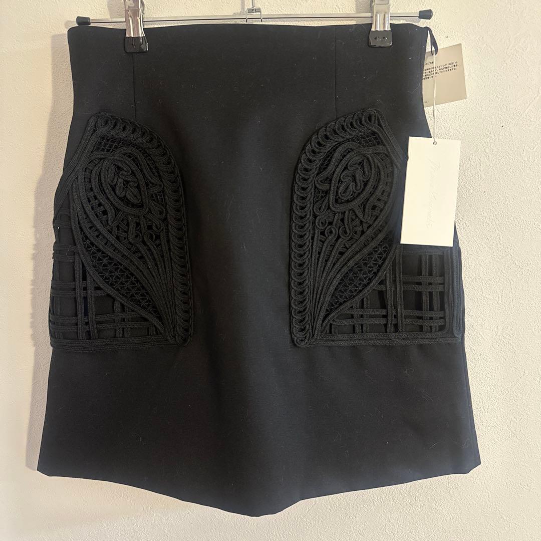 最終値下げ Mame Kurogouchi 新品未使用品コード刺繍ミニスカート