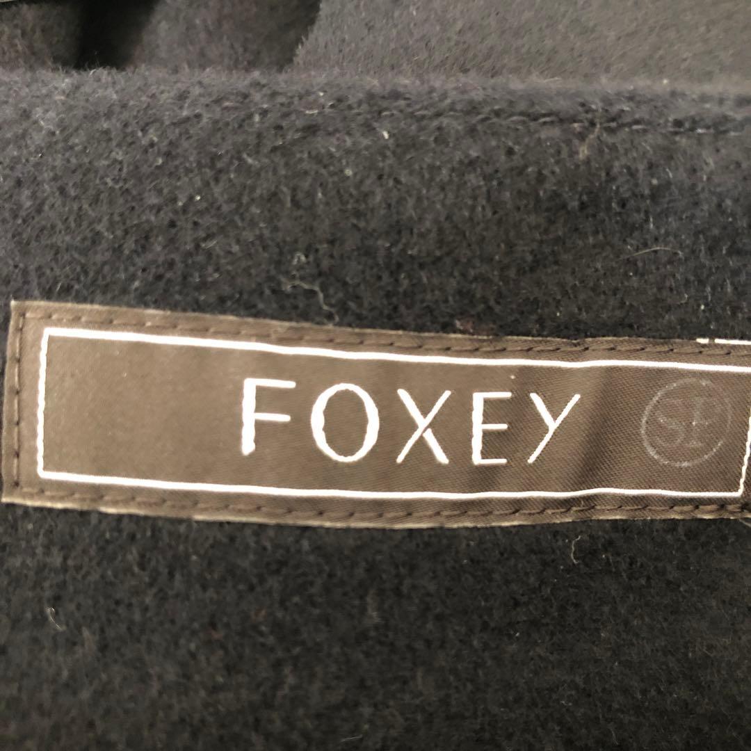 新品　フォクシー　カシミヤパンツ　キュロット風濃紺ネイビー　上質　定価10万円超