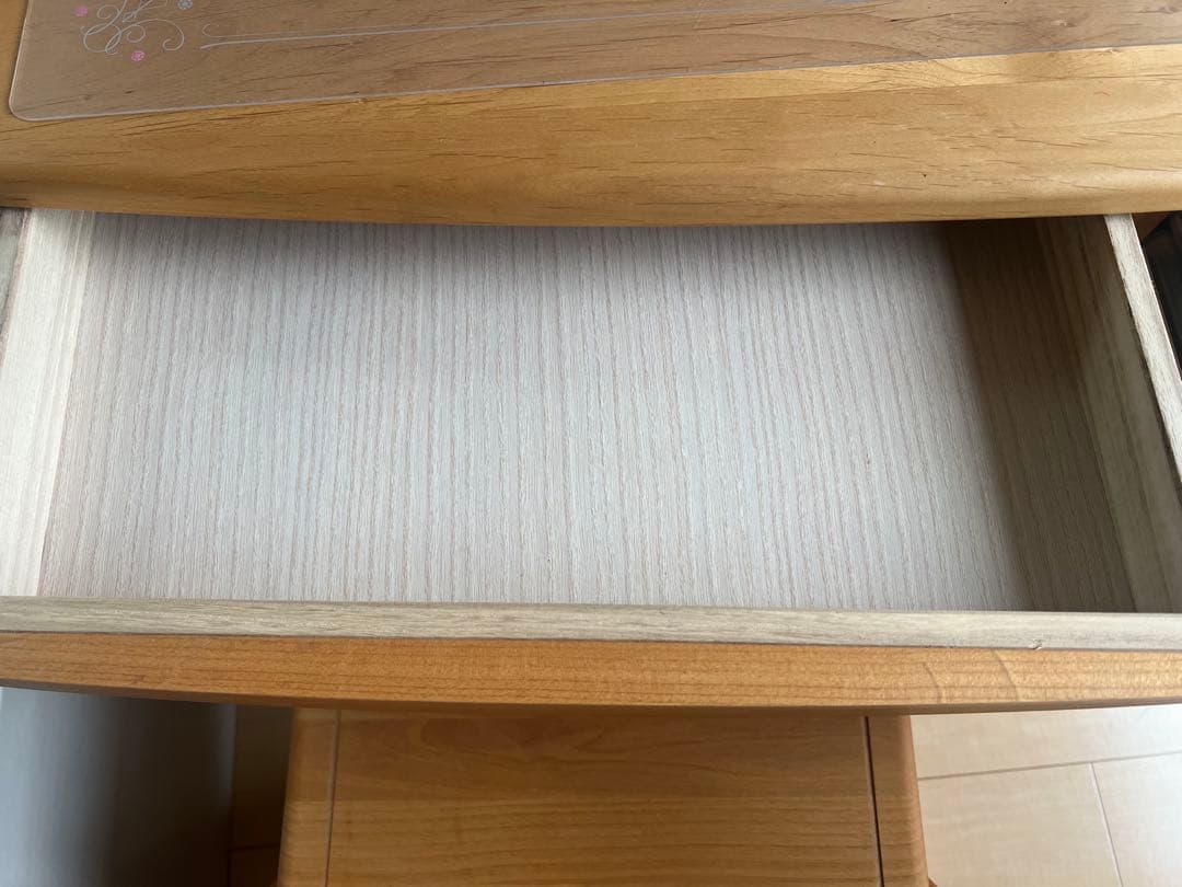 堀田木工所製 学習机 引き出し付き 椅子・棚付き