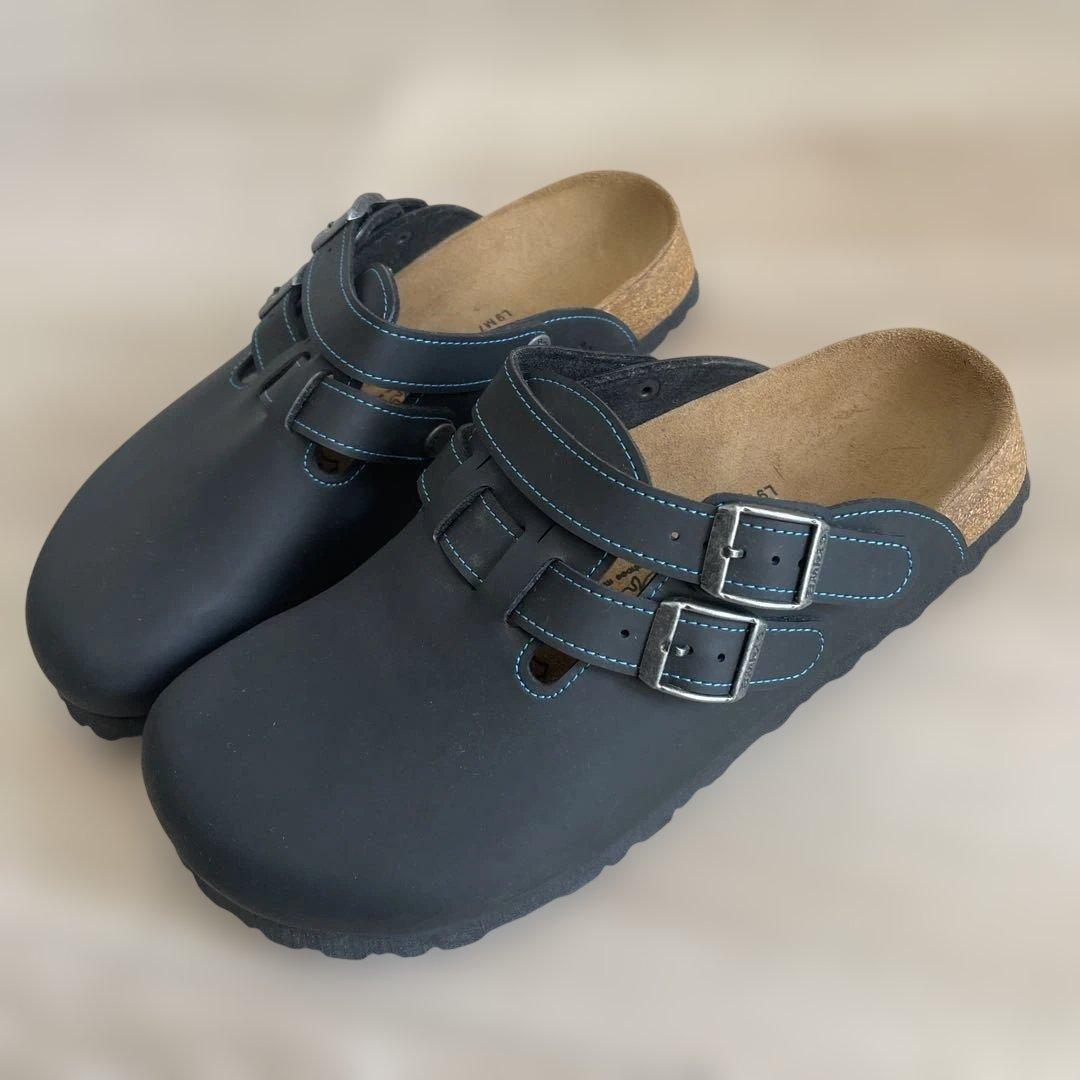 ビルケンシュトックビルキーバックル付き黒クロッグサンダル　40 新品未使用