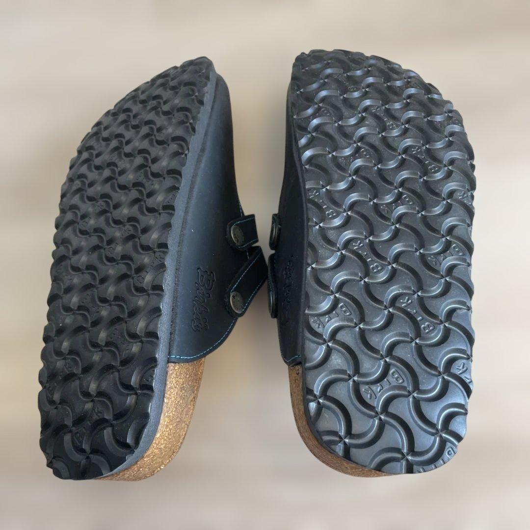 ビルケンシュトックビルキーバックル付き黒クロッグサンダル　40 新品未使用