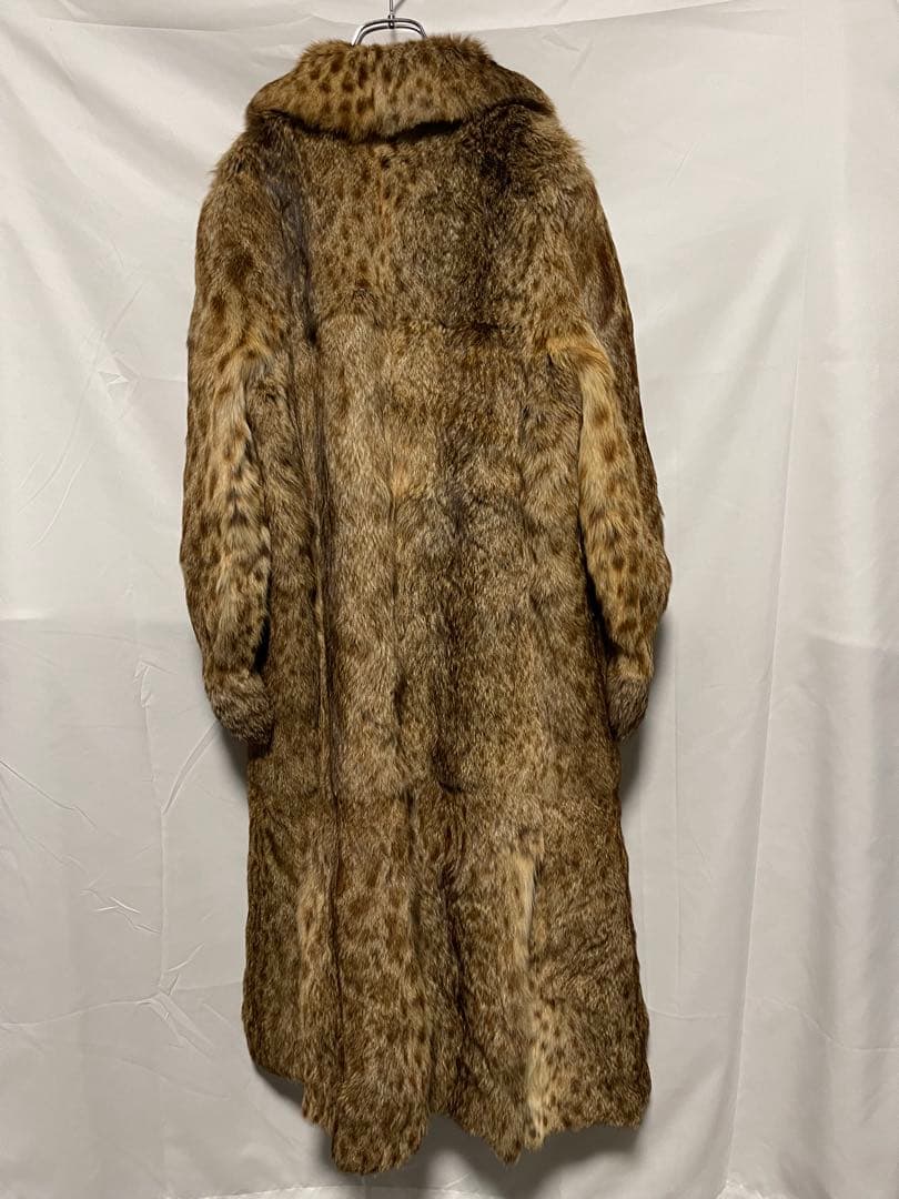 ★PIERRE BALMAIN★本毛皮★ロングコート★レオパード★M〜L相当★