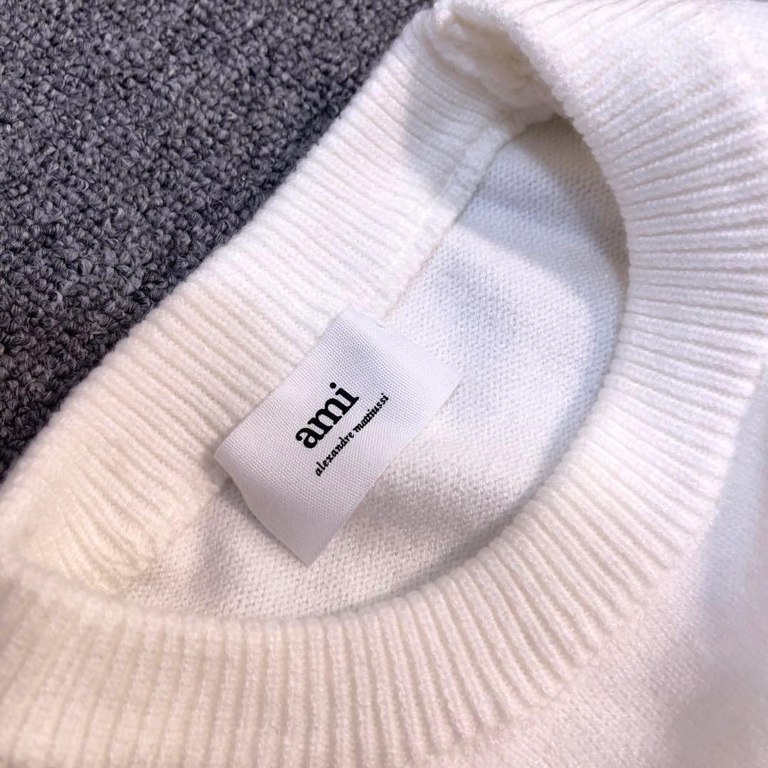 AMI PARIS ニット セーター ホワイト XLサイズ