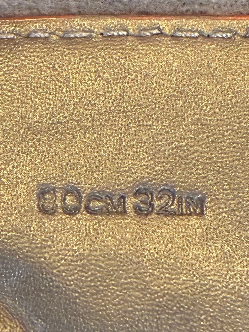 ボッテガヴェネタ　ベルト　ブラウン　茶色　イントレチャート80cm×32cm