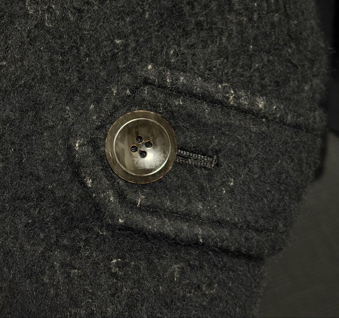 カズユキクマガイアタッチメントAp/W/HeシャギーオーバーPコート1ブラック