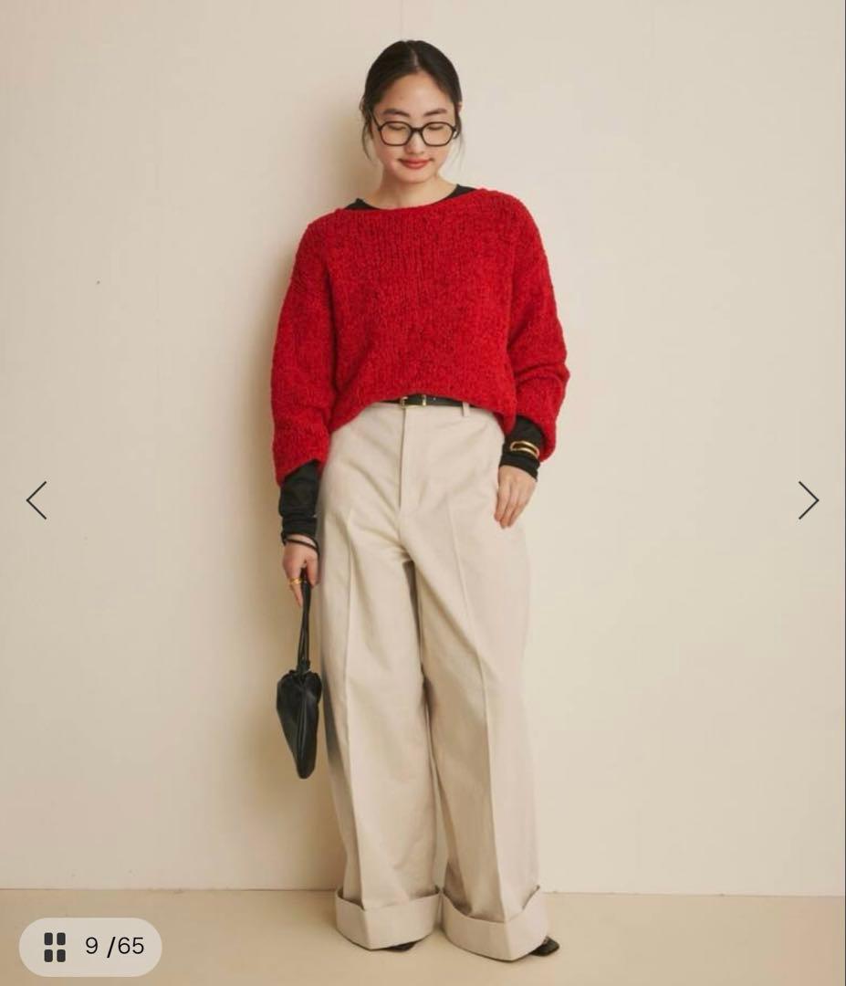 Fringe yarn カーディガン plage プラージュ