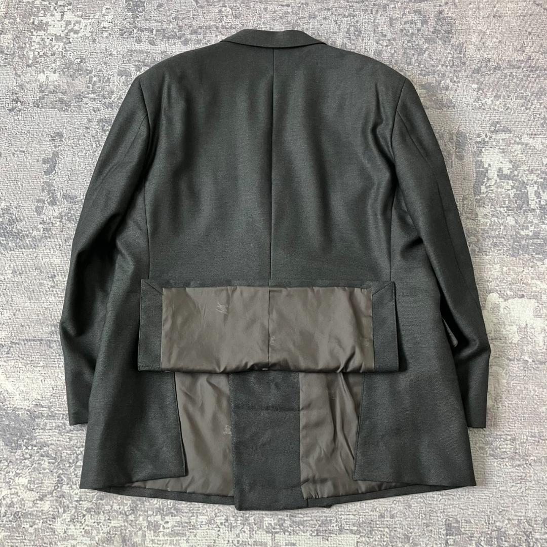 【超希少XL】バーバリーロンドン セットアップ スーツ ダブル 銀ボタン 180