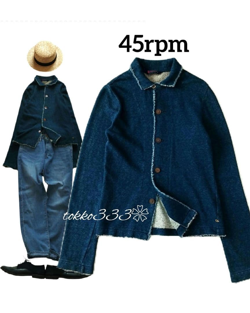 45rpm✨️コットン やわらか ジャケット