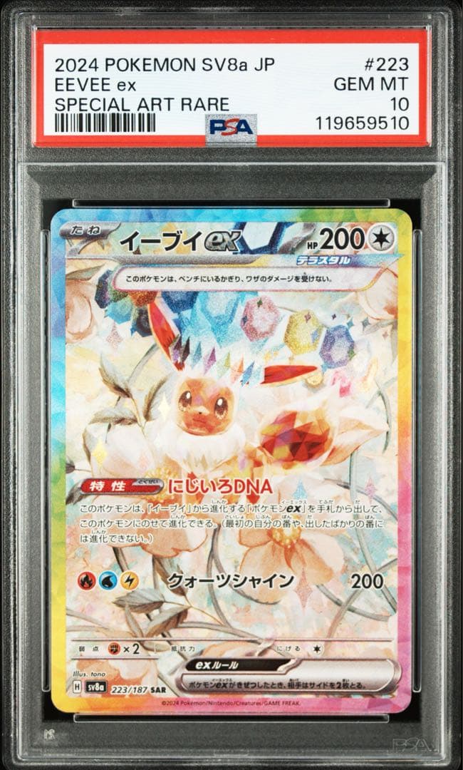 ポケモンカード イーブイex SAR テラスタルフェス【PSA10】