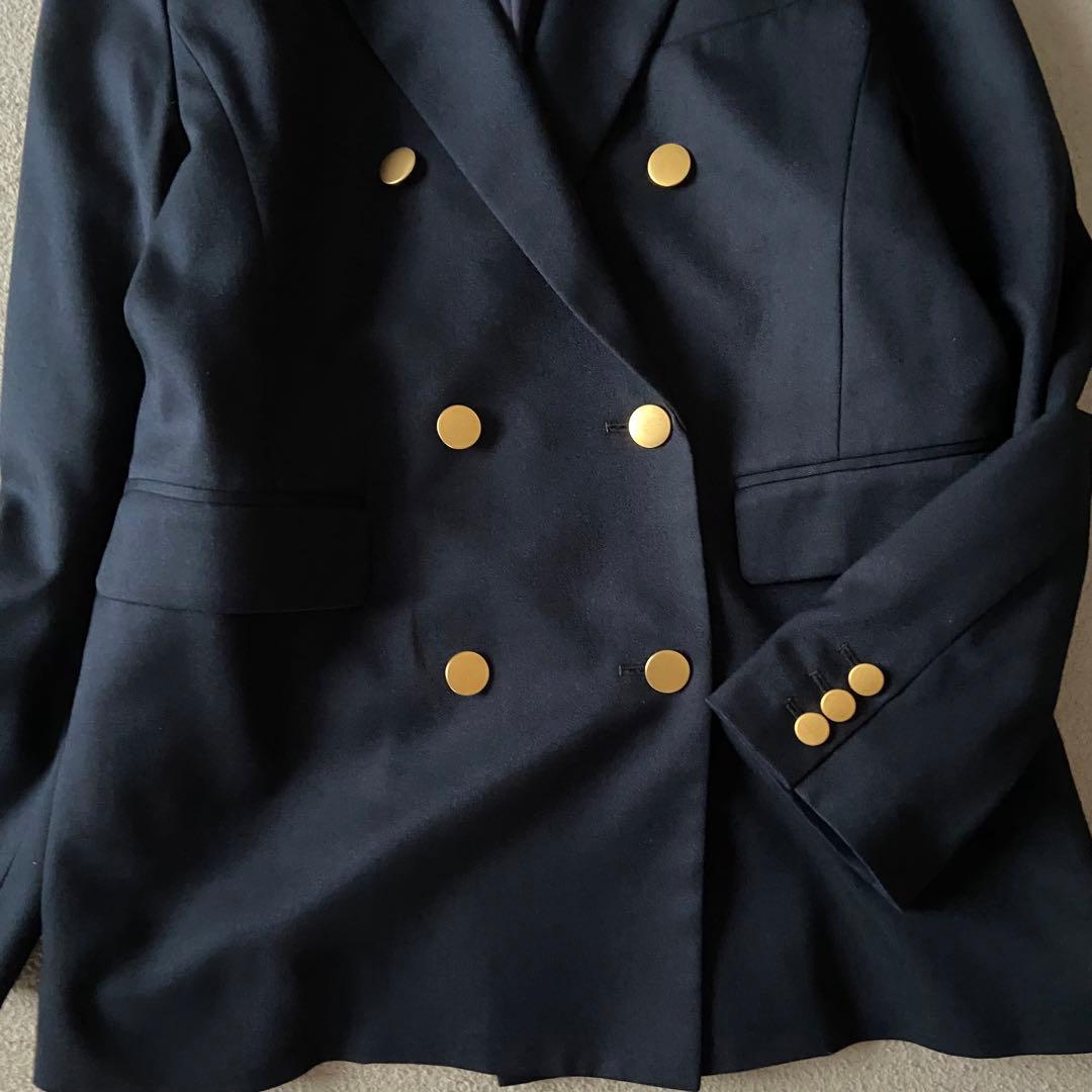 【極美品】スローブイエナ 金ボタン ダブルブレスト ジャケット 紺 テーラード
