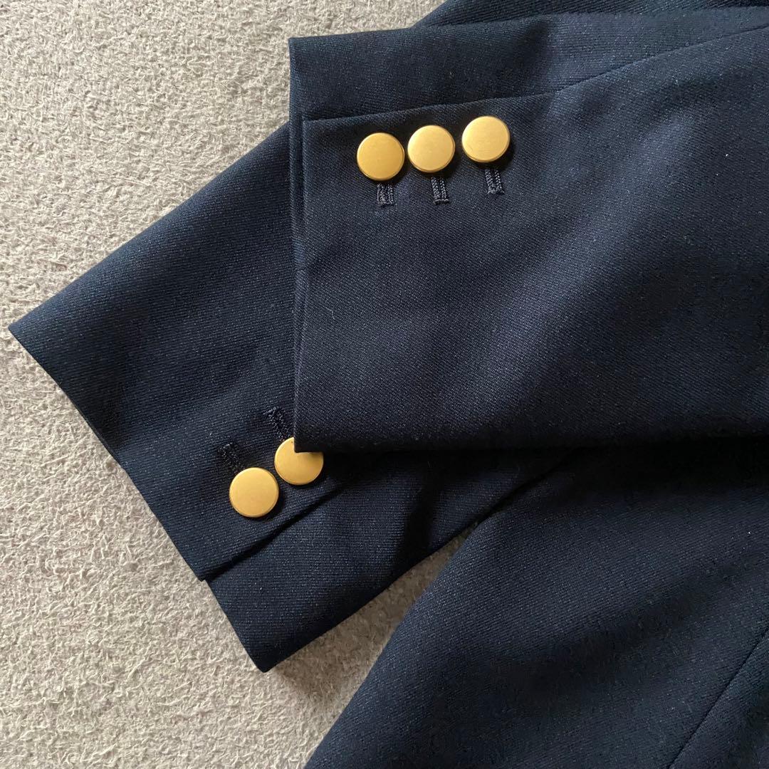 【極美品】スローブイエナ 金ボタン ダブルブレスト ジャケット 紺 テーラード
