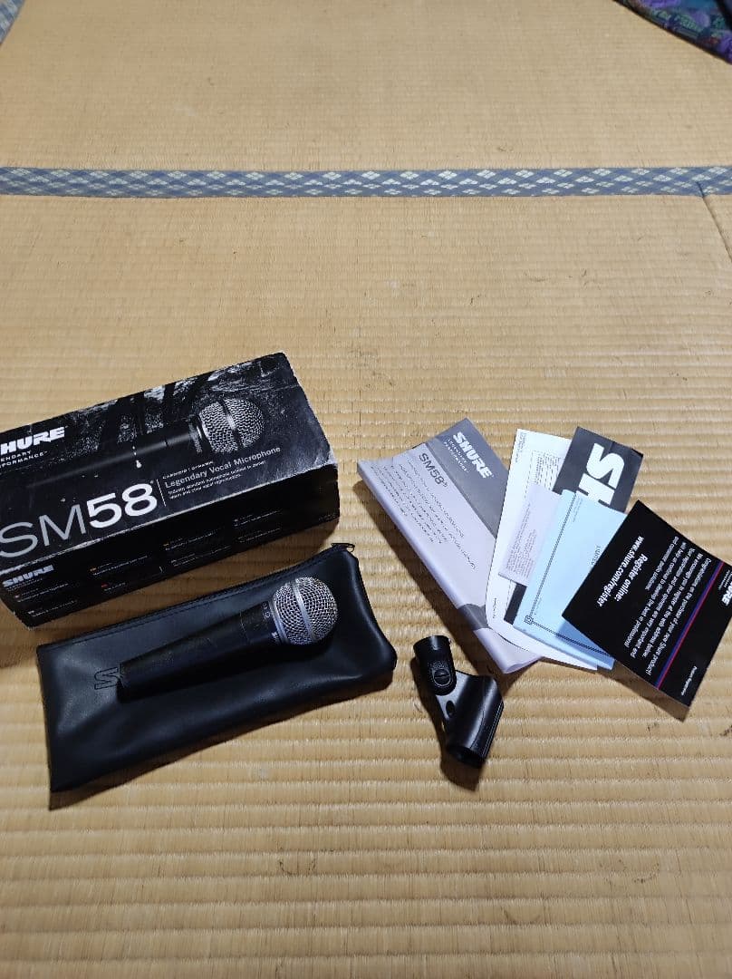 sure sm58 シュアー　メキシコ製 ピックアップスポンジ新品交換済