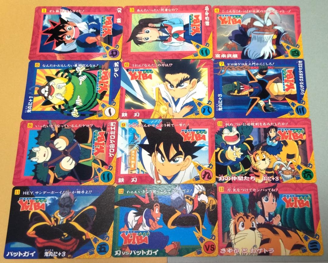 ４２枚コンプリートセット 剣勇伝説ヤイバ カードダス 1993年 希少 当時もの