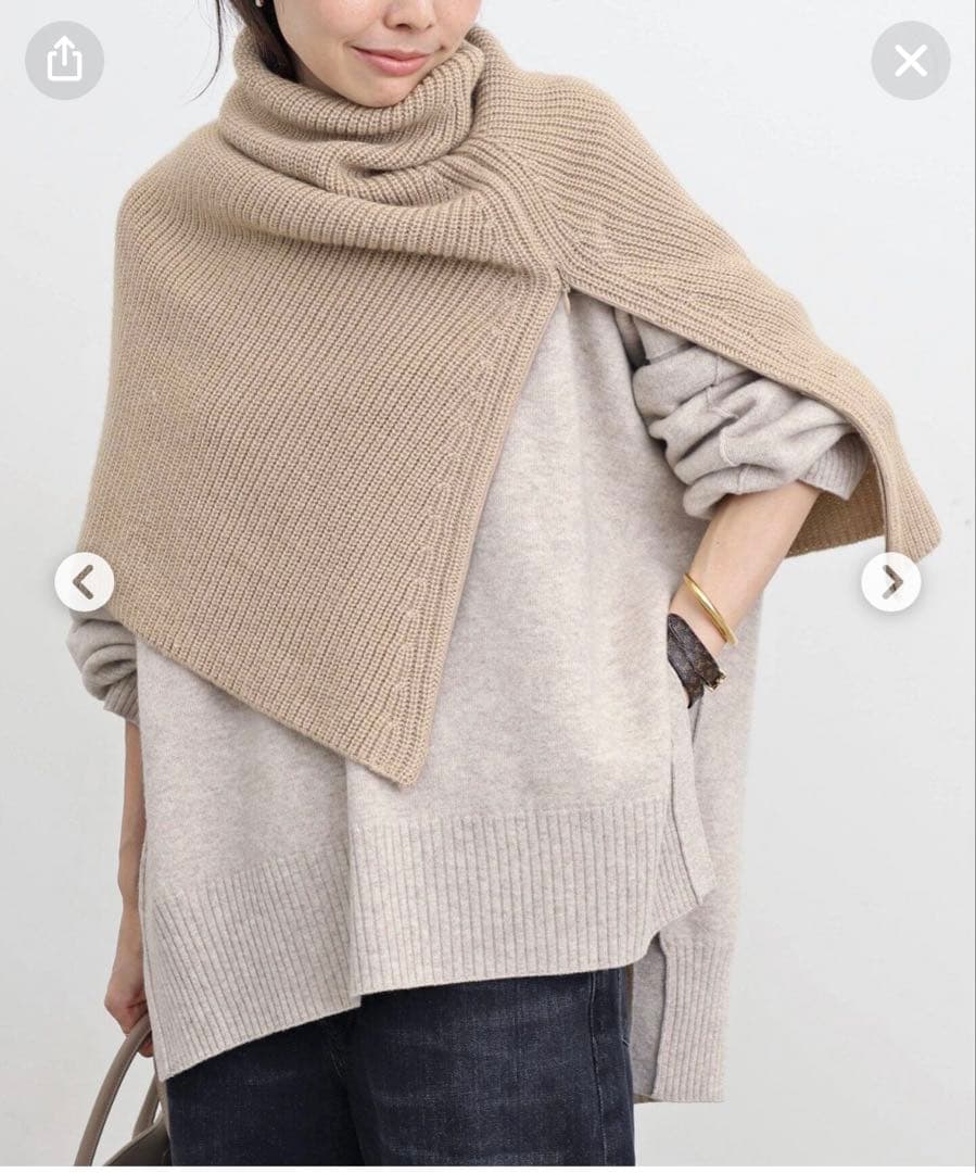 小物 L'AppartementGOODGRIEF RIBBED KNITSNOOD